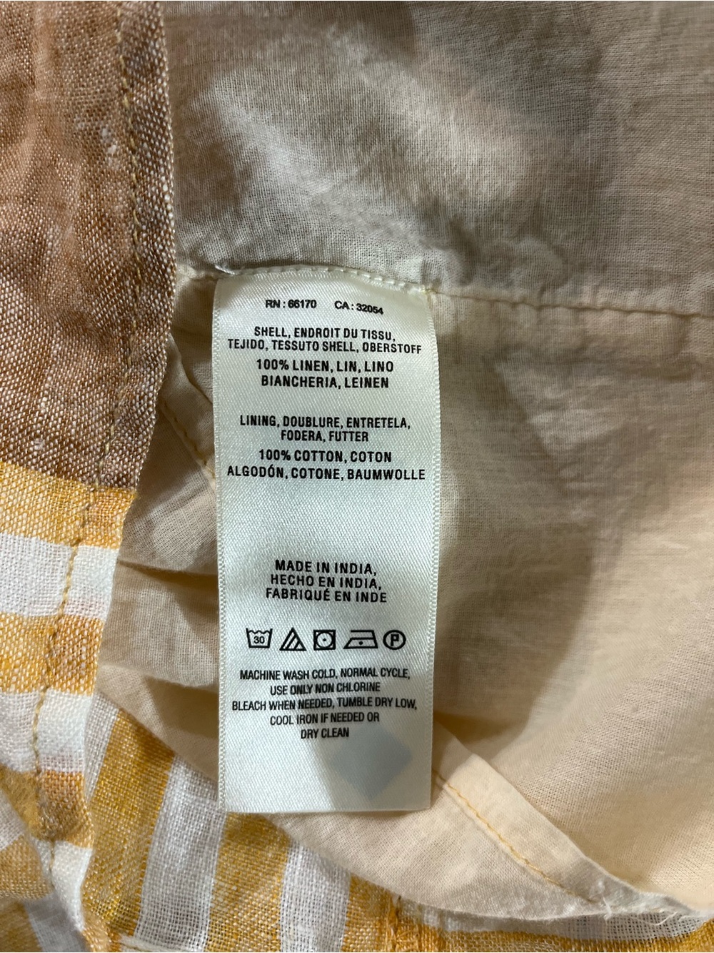 Anthro ett:twa Wesley Striped Linen Romper Sz 2 - Picture 7 of 8